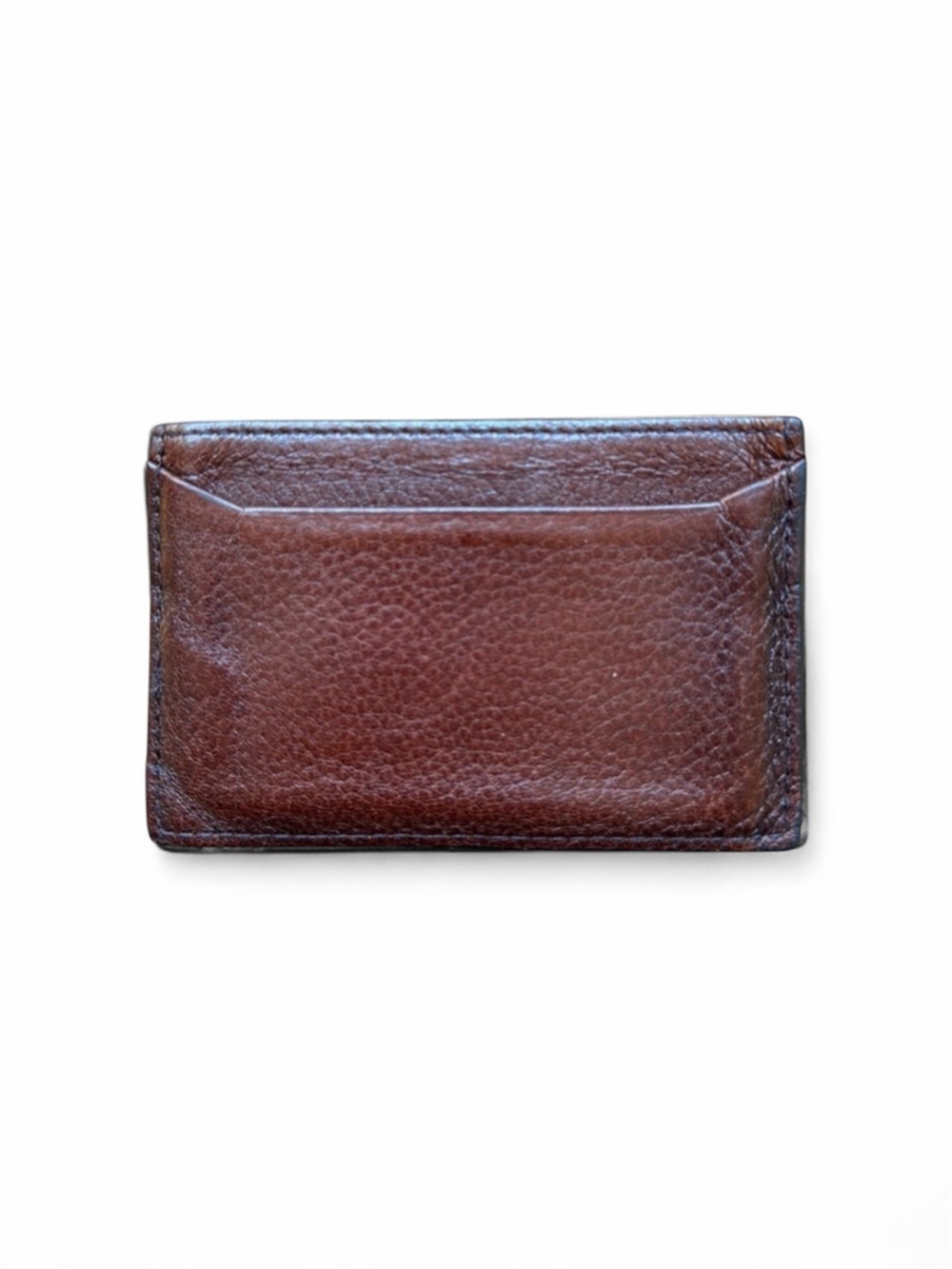Prada Slim Minimalist Card Holder - Brown Leather - Picture 4 of 4